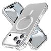For iPhone 17 Pro Case Compatible with MagSafe Small Wavy Edge PC+TPU Phone Cover