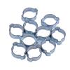 40PCS Double Ear Hose Clips Water Fuel Air Clamps for 5-15MM Zinc Plated Assortment Box With Clamp Pliers