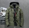 Winter Mens White Duck Down Jacket Casual High Quality Warm Hooded Thick Slim Fit Puffer Jacket Coat Male Overcoat Thermal