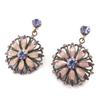 [M8168] - Mauve Pink 'Sissi' Designer Earrings