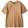 The North Face Short Sleeve Oversized Almond Size Embroidered Simple Design Women's T-Shirt, Butter, M, Logo,
