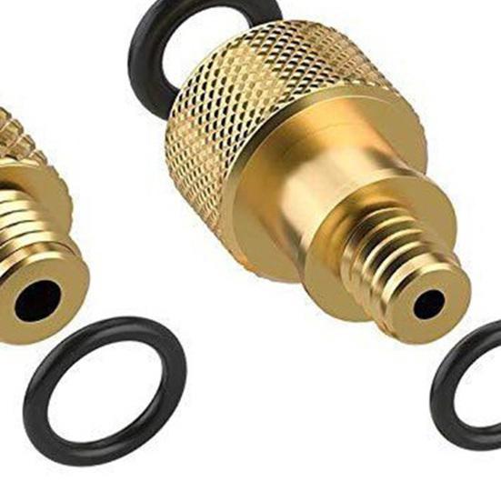 25Pcs/Set Bike Valve Adapter with Rubber Seal Inflator Needles American To British French Nozzles Universal Air Compressor Valve Connector