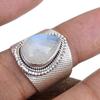 Rainbow Moonstone Solid 925 Sterling Silver Women Boho Designer Handmade Women Ring Wedding Gift Jewelry