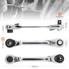 Mini 1/4inch Double Ended Quick Socket Ratchet Wrench Rod Screwdriver Bit Tool
