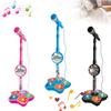 LED Light with Stand Music Instrument Toys Kids Microphone Singing Microphone Singing Song Toy