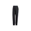 Originals Three Stripe Logo Print Elastic Waist Cuffed Casual Pants Women Bottoms Black IU2530