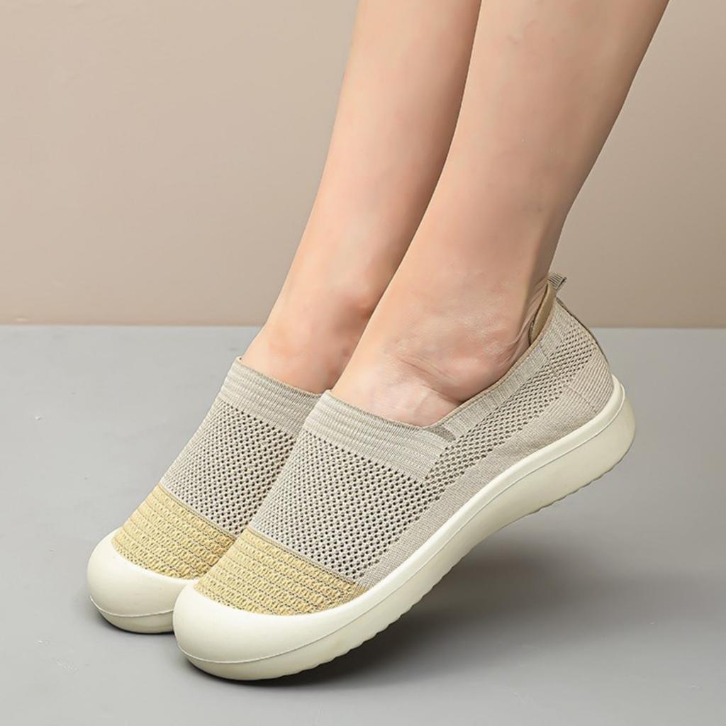 2025 New Fashion Casual Shoes Comfortable Women Breathable Antiskid Sneakers Men Mesh Flat Shoes