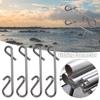 Quality Line Tackle Durable Stainless Steel Fast Lock Barrel Swivel Fishing Hanging Snap Connector
