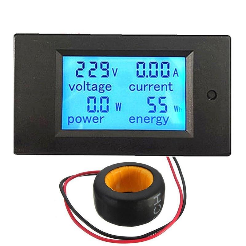 AC Voltage Meters 100A/80~260V Power Energy Analog Voltmeter Ammeter Watt Current LAmps