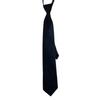 Retro Solid Color Silky Narrow Necktie School Uniform Zipper Pre-Tied Arrow Tie