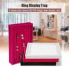 1PC Ring Earrings Organizer Ear Stud Jewelry Display Stand Holder Rack Showcase Plate Jewelry Box Casket