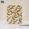 1PC Kitchen Printed Absorbent Dishcloth Cellulose Cleaning Cloths Wet Dry Household Rag Reusable