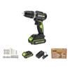 Works Rechargeable Hammer Drill 20V 2.0AH BL WE213.1