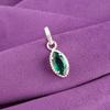 Green Emerald Stone 925 Sterling Silver Birthday Gift Wedding Pendant Jewelry PP-59-9