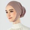 1/2 шт. Мусульманская внутренняя шапочка хиджаб для женщин однотонный подъюбочник хиджаб подшарф тюрбан шляпа исламский мусульманский хиджаб готовый к носке