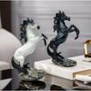 Lightweight Standing Horse Statue Figurine Hand Crafted Table Decoration for Study Room