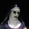 The Horror Scary Nun Latex Mask W/Headscarf Valak Cosplay For Halloween Costume