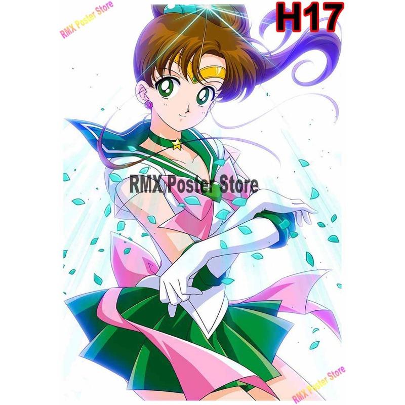 Classic Anime Sailor Moon Poster White Coated Paper Cartoon  Girl Poster Wall Stickers Home Room Bar Decoration Art Painting
