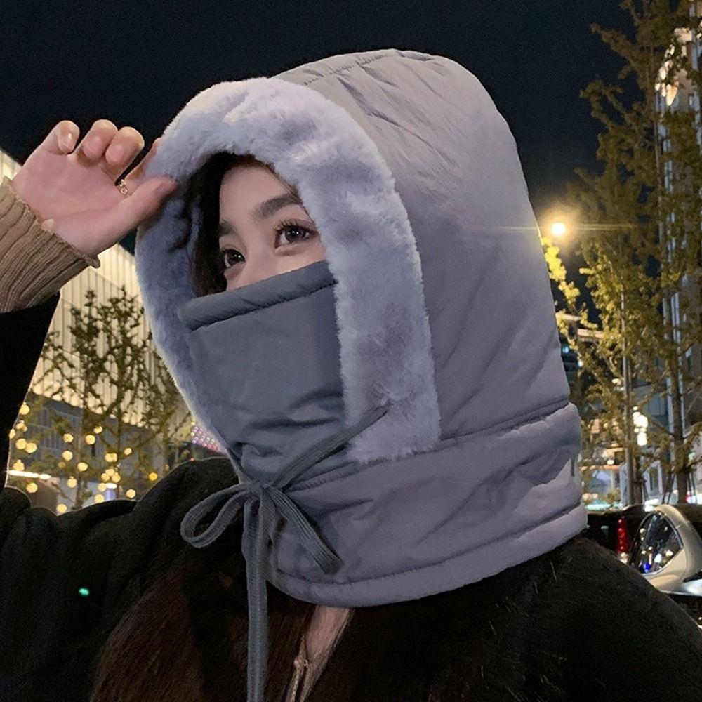 Windproof Warm Hat Warm Ear Protection Hat Cycling Cap Pullover Cap  Outdoor