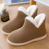 Warm Cotton Shoes Lightweight Indoor Thickened Fleece and Furry Shoes High-top Warmth Non-slip Cotton Slippers Snow Boots