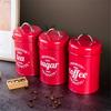 Coffee Container Food Safe Moisture-proof Wrought Iron Strong Sealing Sugar Canister for Kitchen