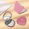 Heart Shape Makeup Mirror Girl Cute Small Mirror Portable Student Folding Mirror Cosmetic Beauty Tools Handheld