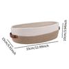 Cotton Rope Woven Basket Storage Basket Simple Toilet Basket with Handles for