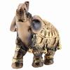 Lucky Feng Shui Golden Elephant Statue Sculpture Wealth Figurine Gift Home Decoration(M)
