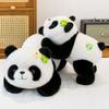 New Cute Party Version of Flower Panda Plush Toy Cartoon Panda Doll Doll Gift for Girls and Children