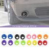  ABS Front Fog Light Lamp Decoration Cover  Sticker Fit For Dodge Challenge 2015 Up Car Exterior Ornament  Accessories