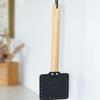 Leather Swatter Wooden Handle Household Easy Using Bug Pad Hang Household Fly Swatter Mosquito Slap with Wooden Handle