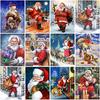 Santa Claus DIY 5D Diamond Painting Full Round Resin Scenery Diamond Embroidery Cross Stitch Kits Christmas Gift