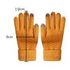 Women Fashion Winter Touch Screen Gloves Warm Stretch Knit Full Finger Mittens Crochet Thicken Gloves