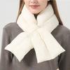 Outdoor Cold Proof and Warm Scarf for Women and Men Lightweight Korean Style Simple and Versatile Thickened Down Scarf