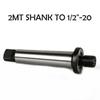 2MT Shank To 1/2''-20 Threaded Drill Chuck Arbor Morse Taper MT2 Adapter