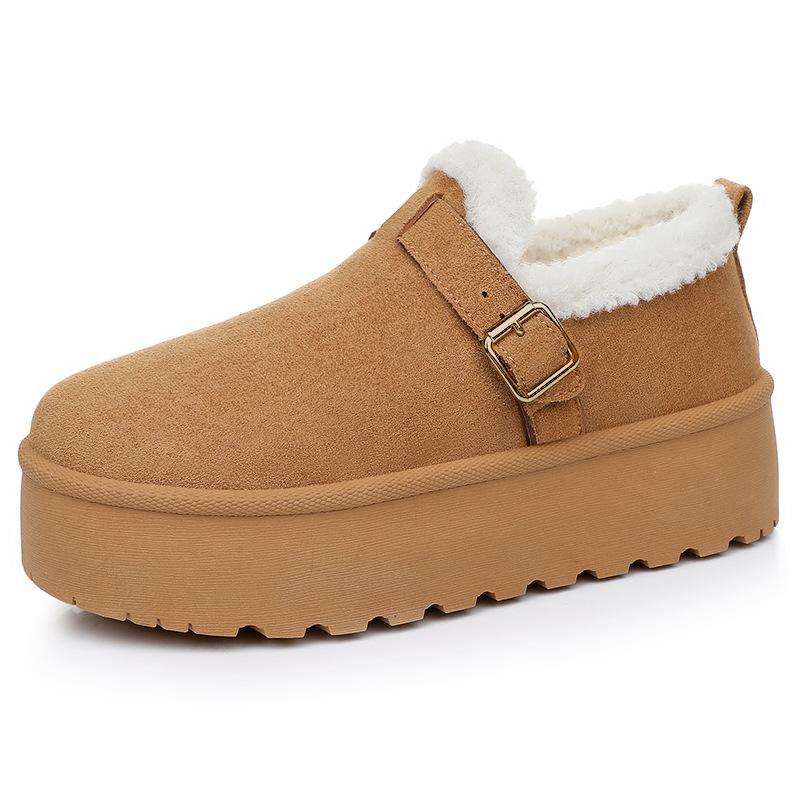 Fashion Winter Thick Soled Cotton Shoes Fashiona Height Increase Snow Boots New Warm Cotton Boots Outdoor Cold Proof Warm Short Boots