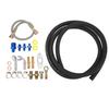 Universal Oil Feed Line Kit 19in Hose Aluminuml Fitting for T25 T28 GT25 GT28 GT Series Turbochargers