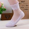 Fashion Lace Ruffle Ankle Soft Mesh Knit Frill Women Trim Women Transparent Socks