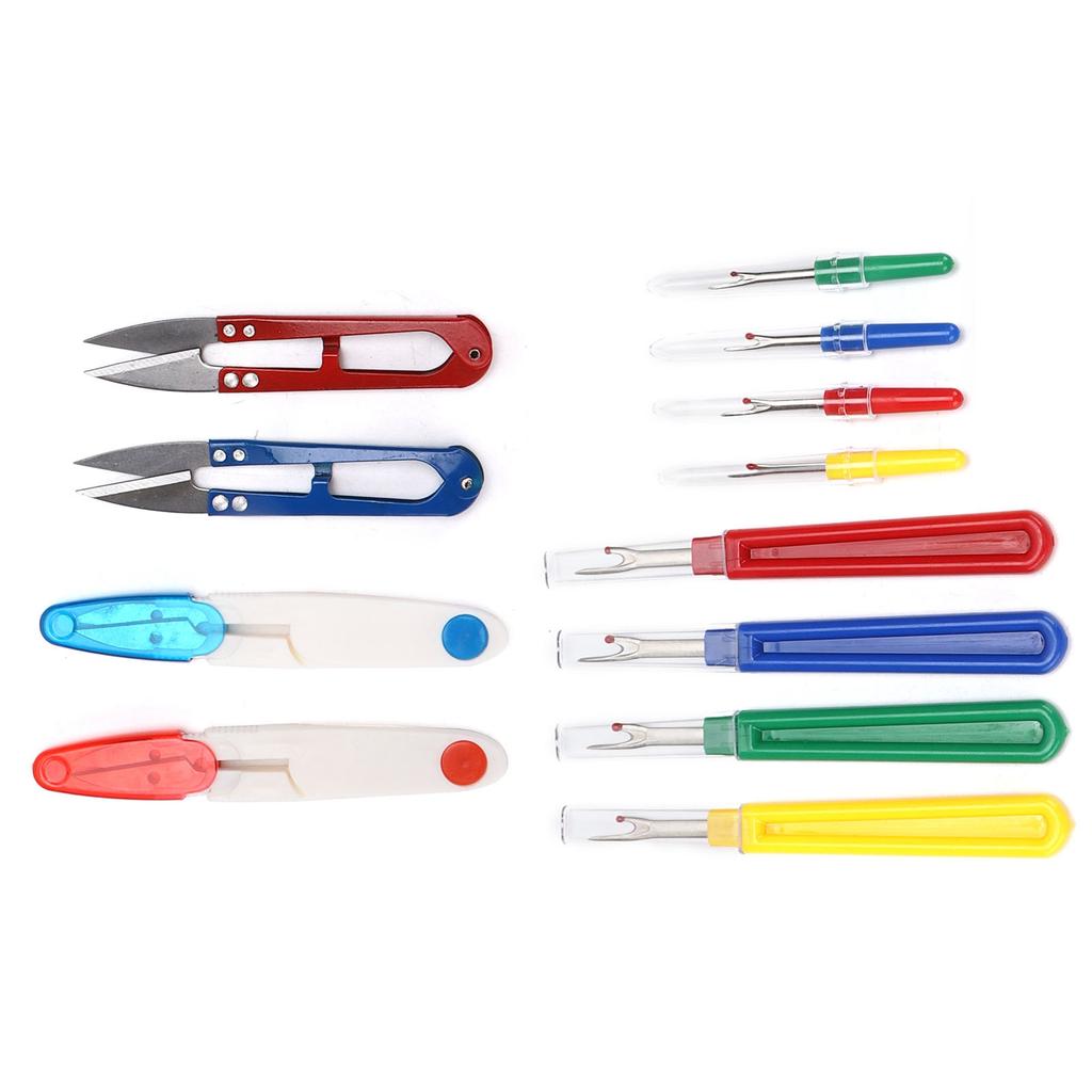 Seam Ripper Kit Portable DIY Colored Plastic Handle Stitch Remover for Sewing Threading Embroidery