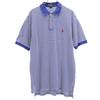 Polo by Ralph Lauren Border Pattern Short Sleeve Polo Shirt M Blue Fawn Men's Used