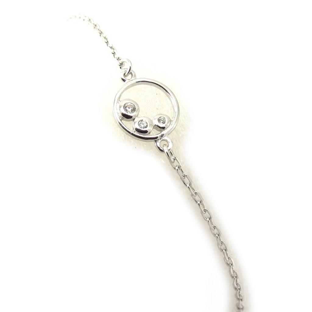 Les Trésors De Lily [K5190] - Silver Bracelet 'Goddess' Silver White (rhodium-plated) - 8 Mm