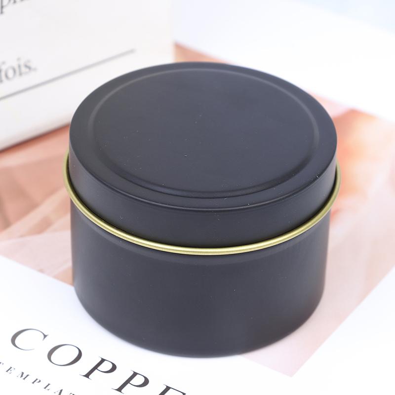 DIY Round Candle Jars 4Oz Aluminum Tins With Lids Cosmetic Sample Containers Storage Organizer