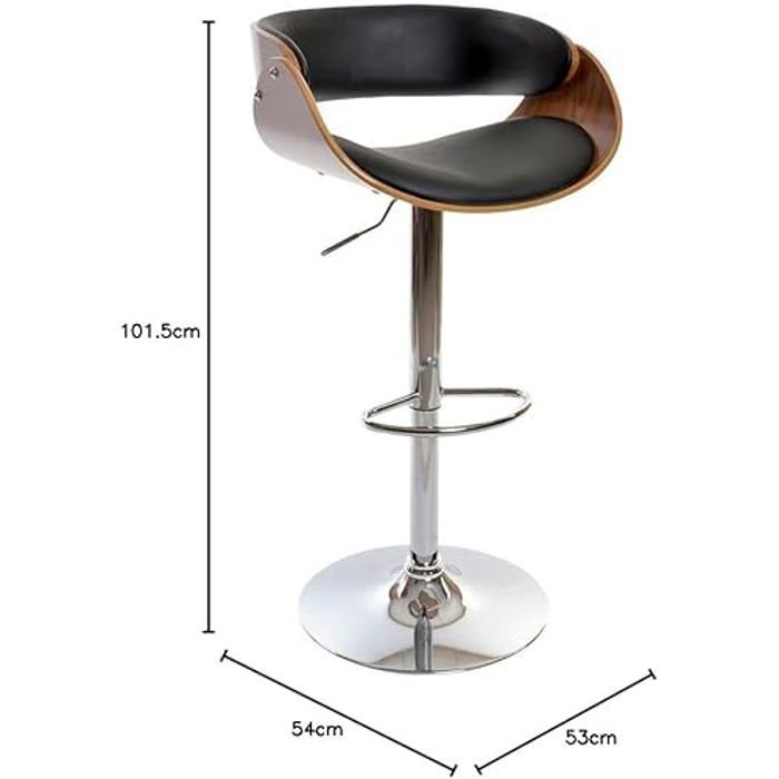 Табурет - DKD Home Decor - Коричневый Черный - 54 x 53 x 101,5 см - Разноцветный - Для дома