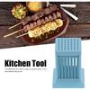 BBQ Skewers Tool for Outdoor Kitchen Meat Skewers Machine, 49 Holes Skewers Machine Kebab Making Box