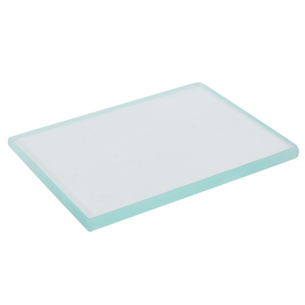 Leather Polishing Tempered Glass Burnisher Slicker Leather Craft Tools 130 X 100 X 8mm