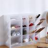 Creative Multifunctional 4 Grid Desktop Organizer Frosted Diagonal Pen Holder Stationery Makeup Storage Box School Office Suppli