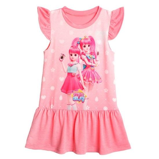 Girls' Children's Pajamas Indoor Clothes Catchy Nipping Dress_royal, a Popular Character In Korea