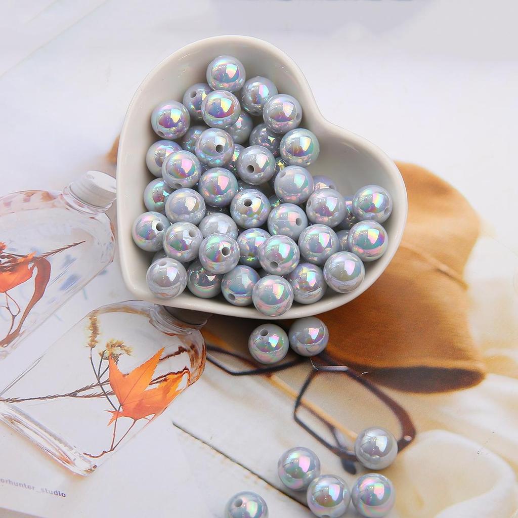 1000-5000 шт. Бусины из искусственного жемчуга ABS разных цветов, блестящие пластиковые разделительные бусины для самостоятельного изготовления ювелирных изделий