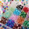 8/10mm Crackle Glass Beads for DIY Jewelry - Round Beads for Bracelets & Necklaces