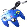 Gamepad for Nintendo 64 - Wired Vibration Controller for Classic Games - Blue